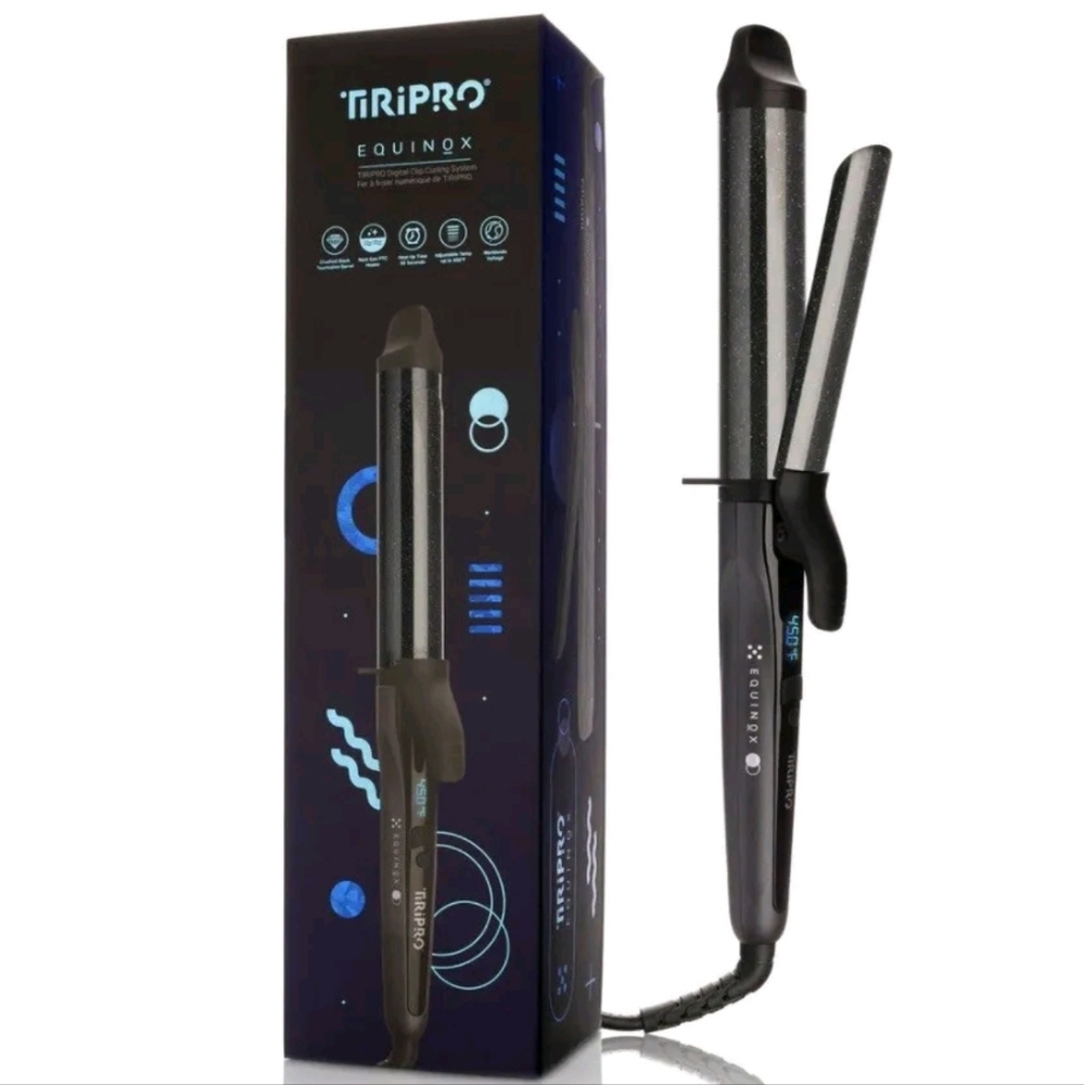 TiRiPRO Equinox Digital Clip Curling System Pro hairstyling tool hairstylist New
